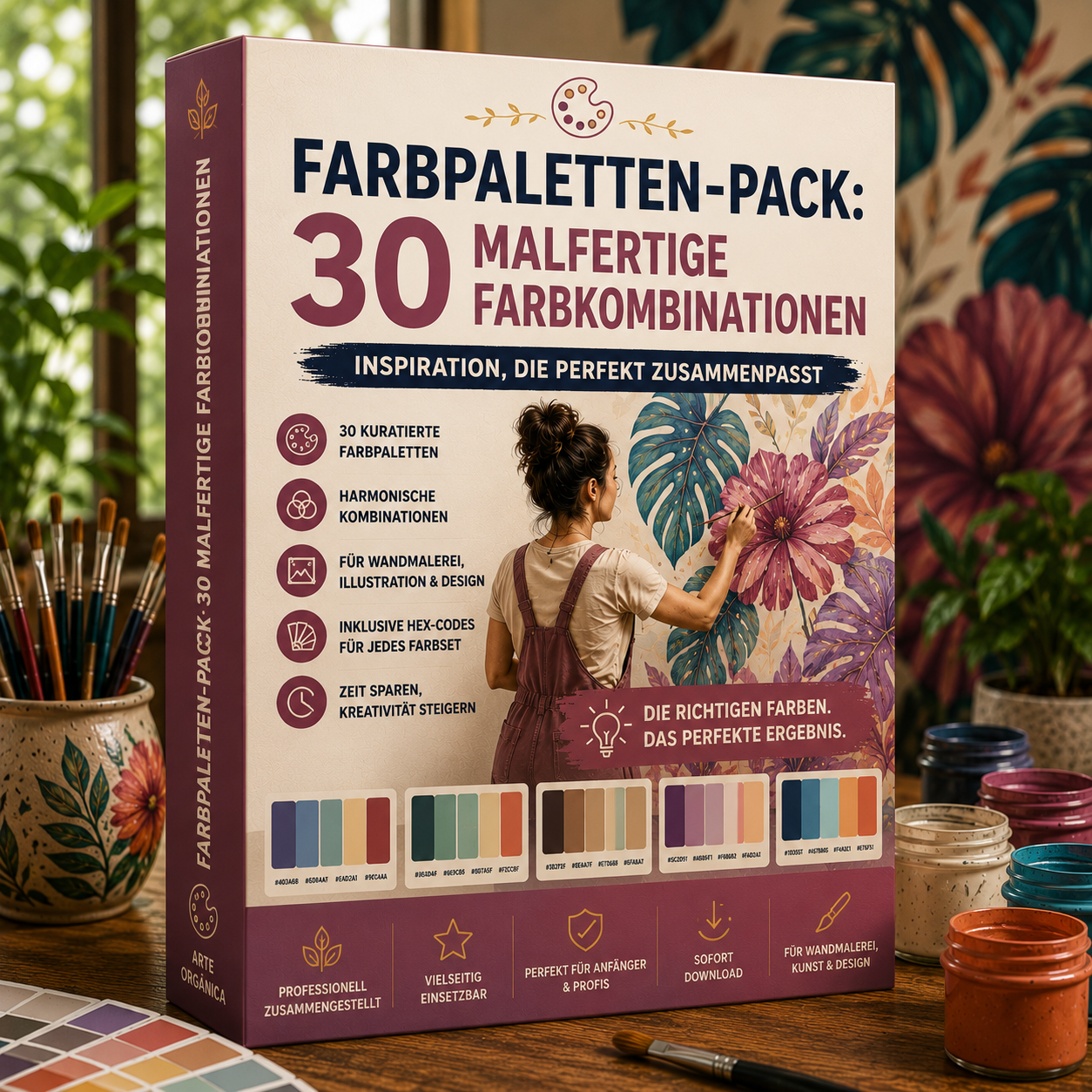 Farbpaletten-Pack: 30 malfertige Farbkombinationen