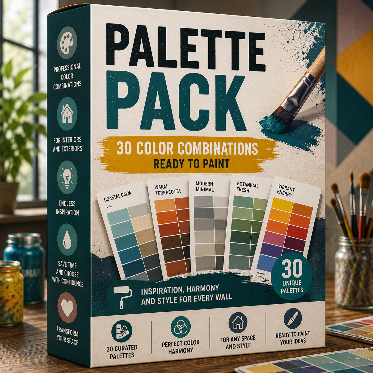 Palette Pack: 30 Ready-to-Paint Color Combinations