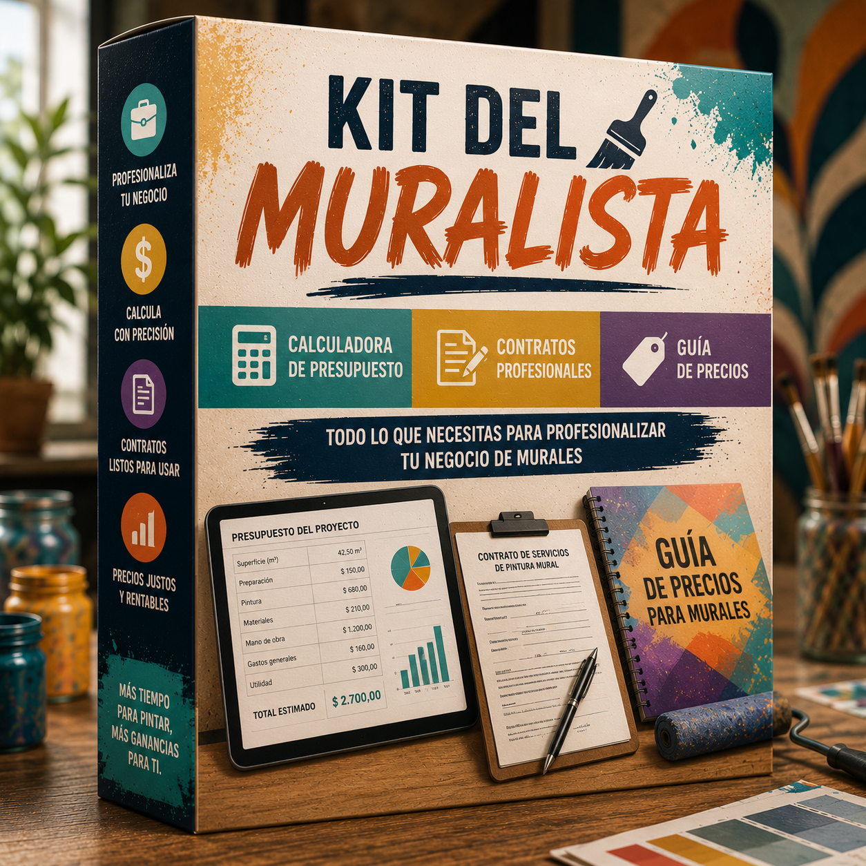 Kit du muraliste : Calculatrice de budget + Contrats + Guide des prix